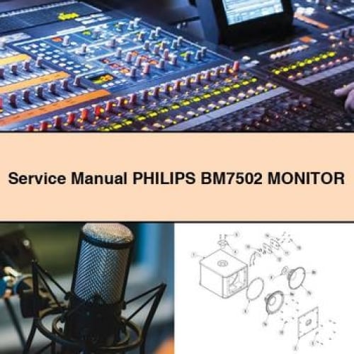 Service Repair Manual PHILIPS BM7502 MONITOR