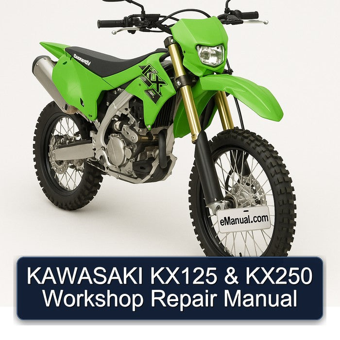 Kawasaki KX Series KX125 KX250 Service Repair Workshop Manual PDF