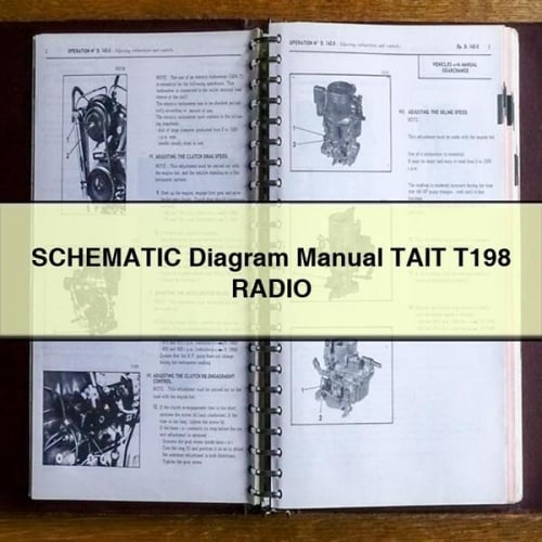 SCHEMATIC Diagram Manual TAIT T198 RADIO