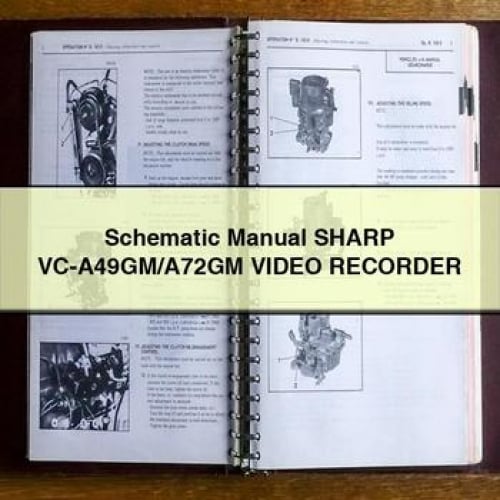 Schematic Manual SHARP VC-A49GM/A72GM Video RECORDER