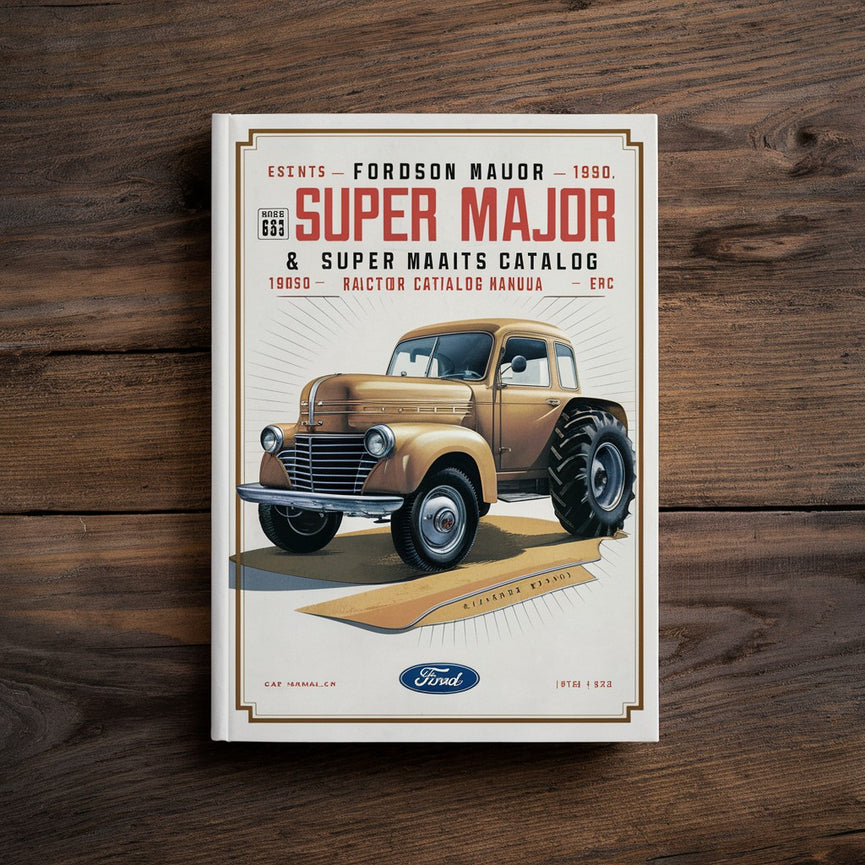 Fordson Major 1952-1960 & Super Major 1960-64 Tractor Service Parts Catalog Manual EPC # 1