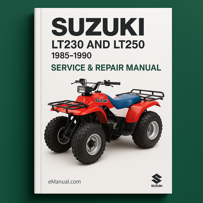 Suzuki LT230 and LT250 Service Repair Manual 1985-1990