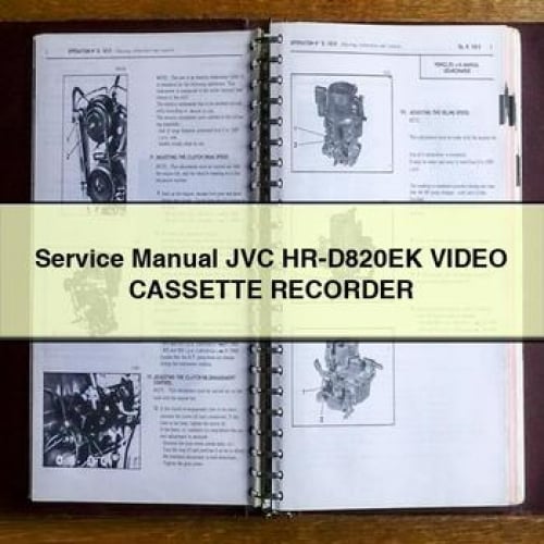 Service Manual JVC HR-D820EK Video CASSETTE RECORDER PDF Download