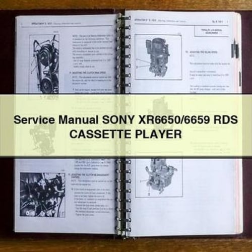 Service Repair Manual Sony XR6650/6659 RDS CASSETTE Player