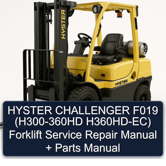 Hyster Challenger F019 (h300-360hd H360hd-ec) Forklift Parts Catalog PDF