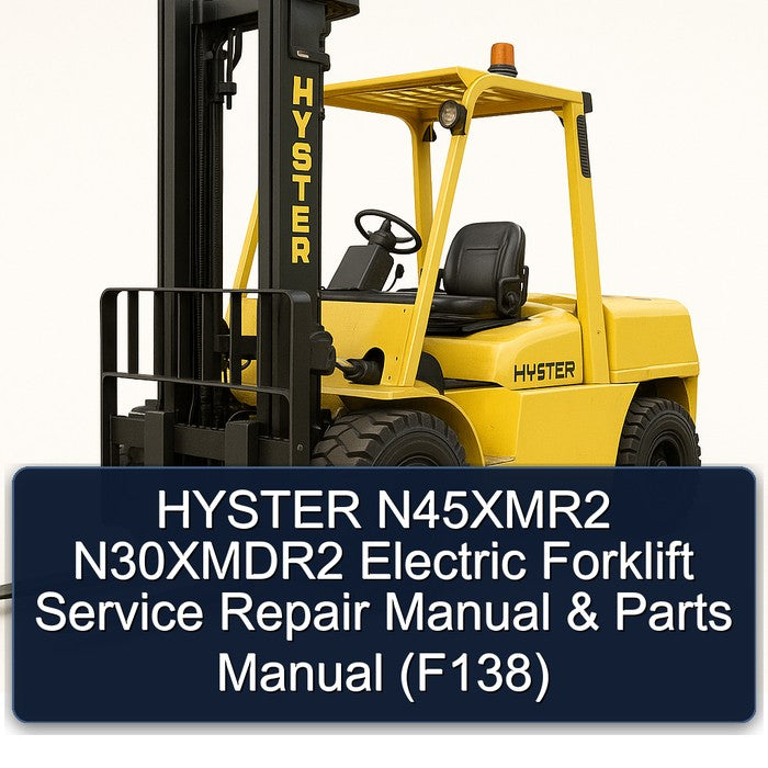 Hyster N45xmr2 N30xmdr2 Electric Forklift Parts (F138) Catalog PDF