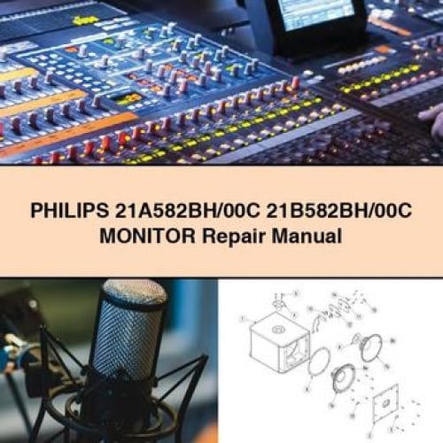 PHILIPS 21A582BH/00C 21B582BH/00C MONITOR Repair Manual PDF Download