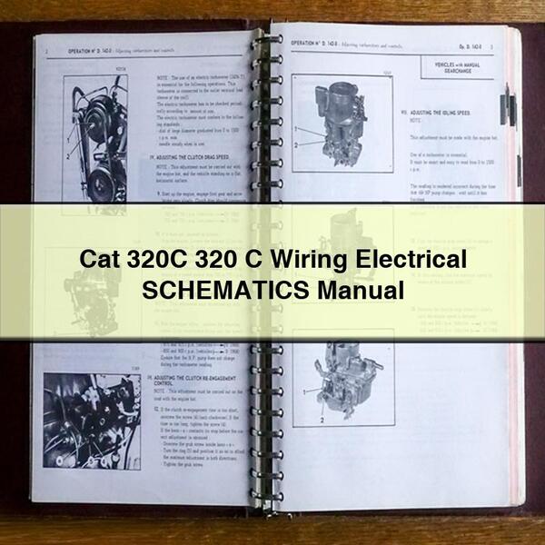 Cat 320C 320 C Wiring Electrical SCHEMATICS Manual