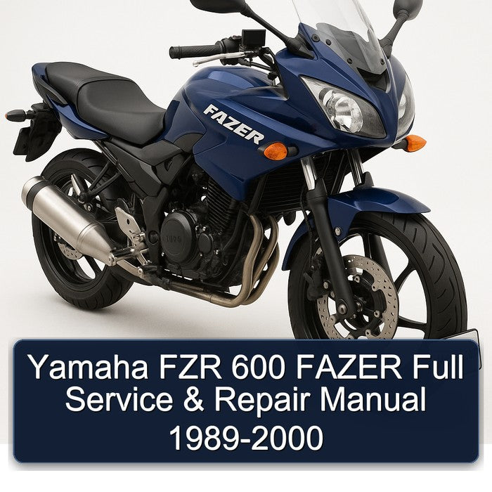 1989-2000 Yamaha Fazer FZR 600 Service Repair Workshop Manual PDF