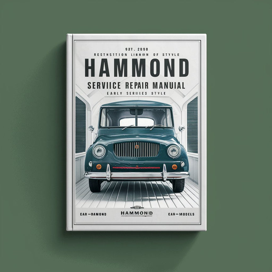 Hammond Organ Service Repair Manual-Early Models (A B C series B PDF Download