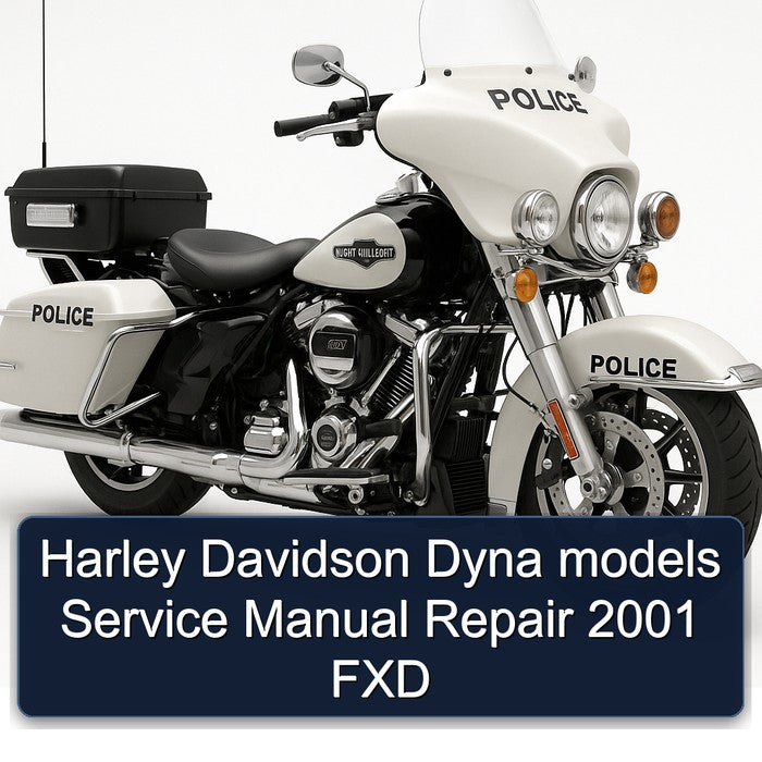 2001 Harley Davidson Model 125 Dyna Models FXD Service Repair Workshop Manual PDF