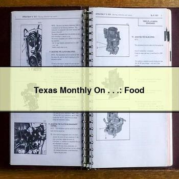 Texas Monthly On . .: Food