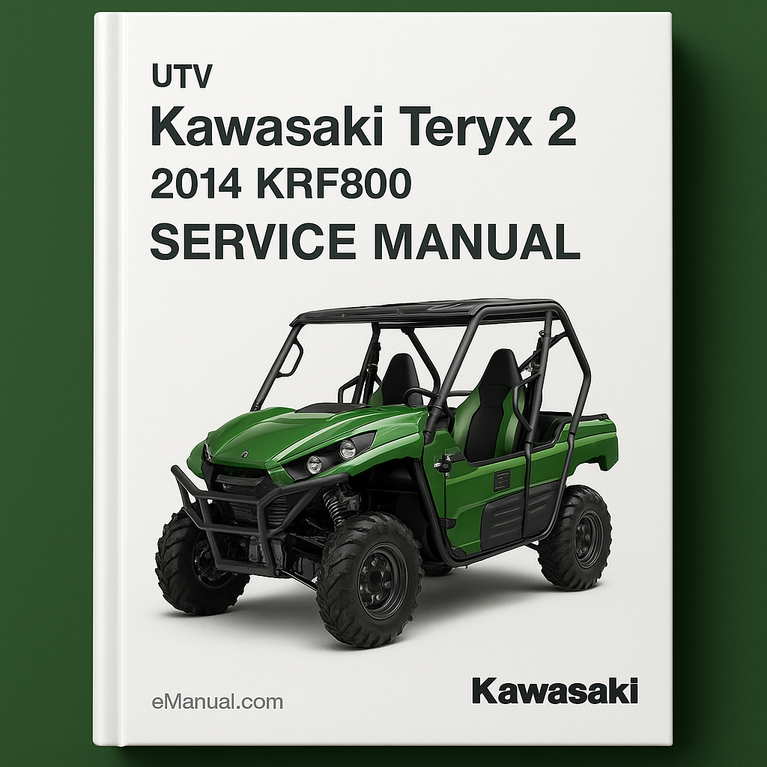 Kawasaki Teryx 2 Service Manual Repair 2014 KRF800 UTV