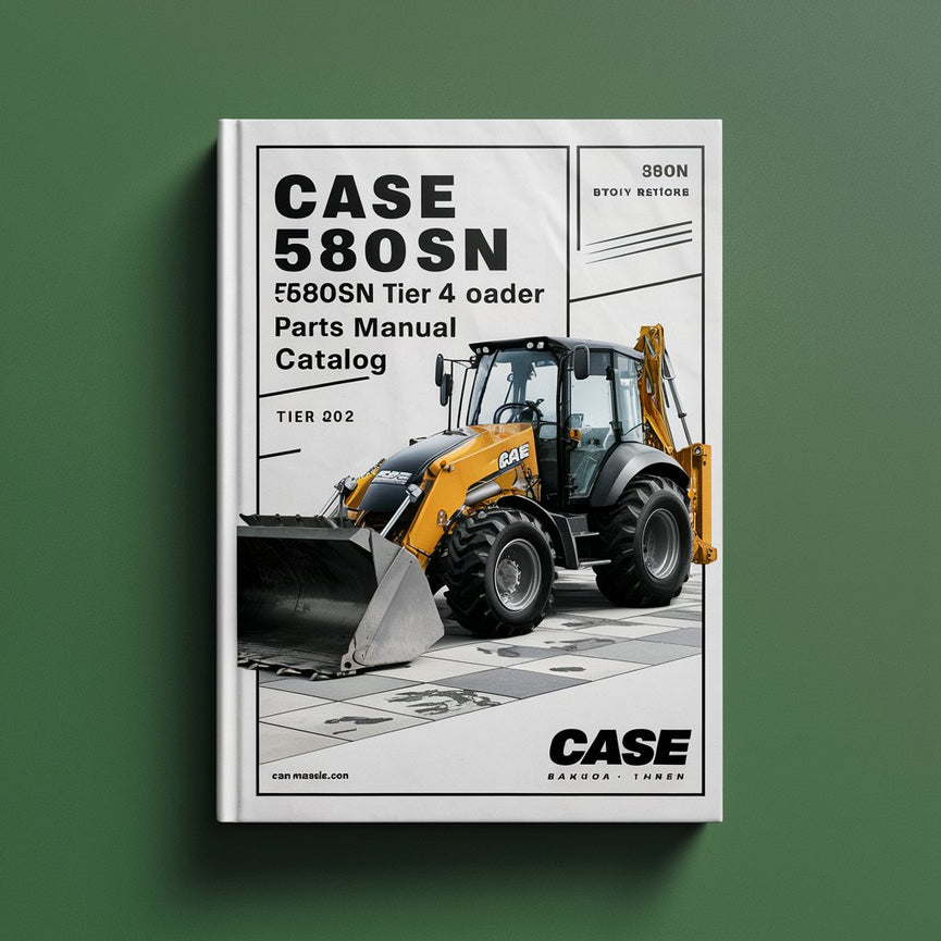 Case 580N 580SN 580SN WT 590SN Tier 4A Loader Backhoe Parts Manual Catalog-