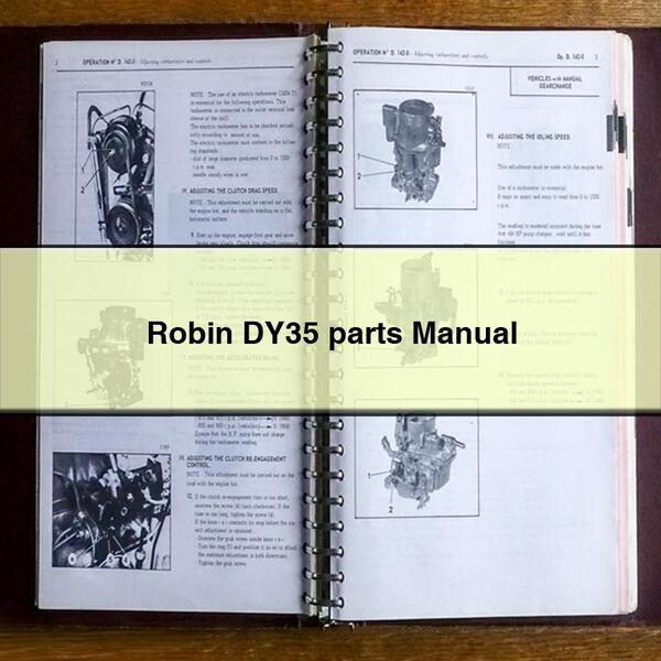 Robin DY35 parts Manual