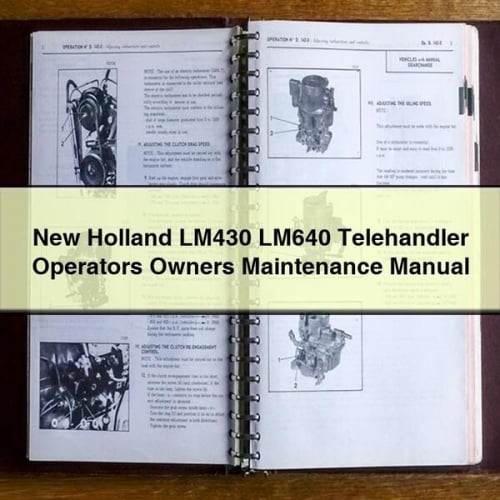 New Holland LM430 LM640 Teleskoplader Bediener Besitzer Wartungshandbuch PDF-Download