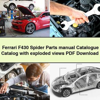Ferrari F430 Spider Parts Manual Catalogue Catalog with exploded views PDF Download