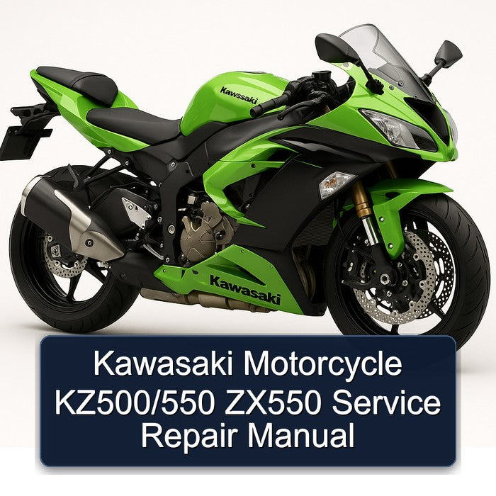 Kawasaki KZ Series Motorcycle Kz500/550 ZX550 Service Repair Workshop Manual PDF