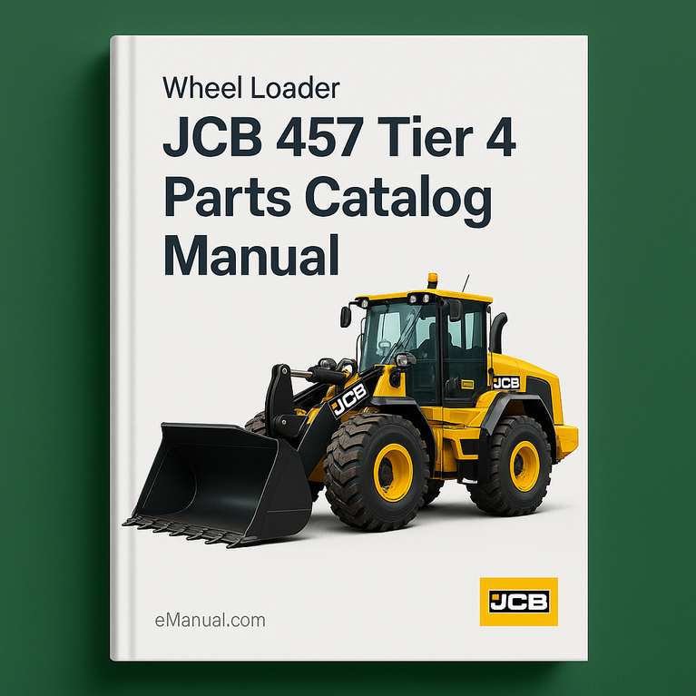 JCB 457 Tier 4 Wheel Loader Parts Catalog Manual