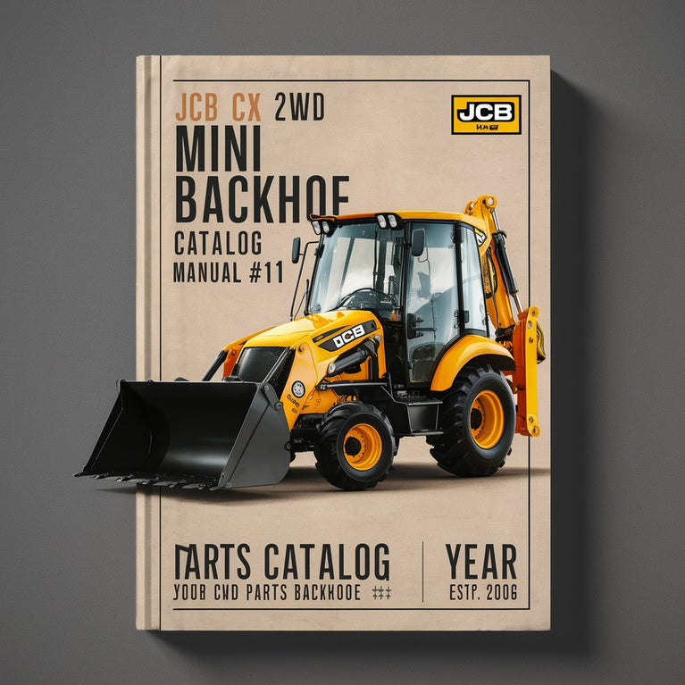 JCB Mini CX 2WD Mini Backhoe Parts Catalog Manual #1