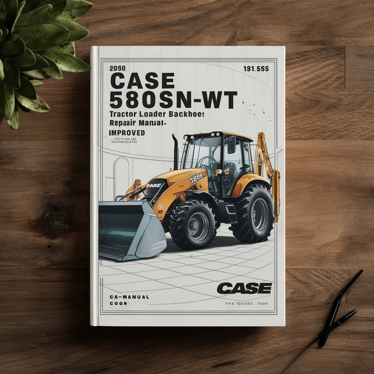 Case 580N 580SN-WT 580SN 590SN Tractor Loader Backhoe Service Repair Manual-Improved-