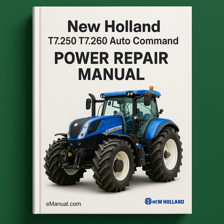 New Holland T7.250 T7.260 Auto Command Power Repair Manual
