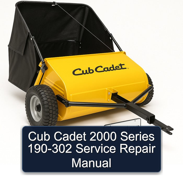 2000 Cub Cadet Series 190-302 Service Repair Workshop Manual PDF