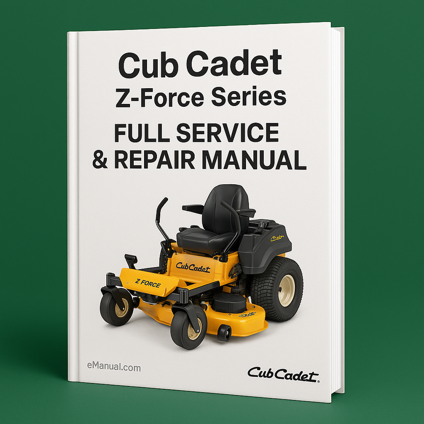 Cub Cadet Z-Force Series Full Service Repair Manual