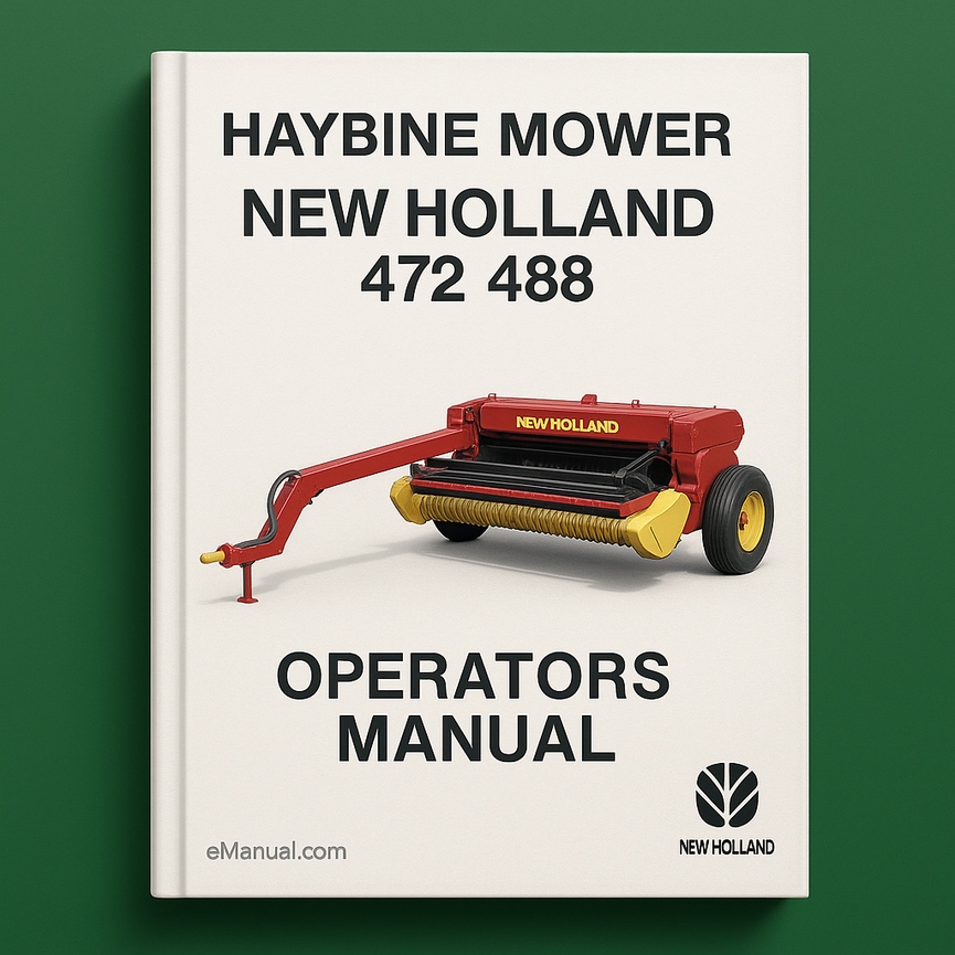 New holland Haybine mower 472 488 Operators Manual