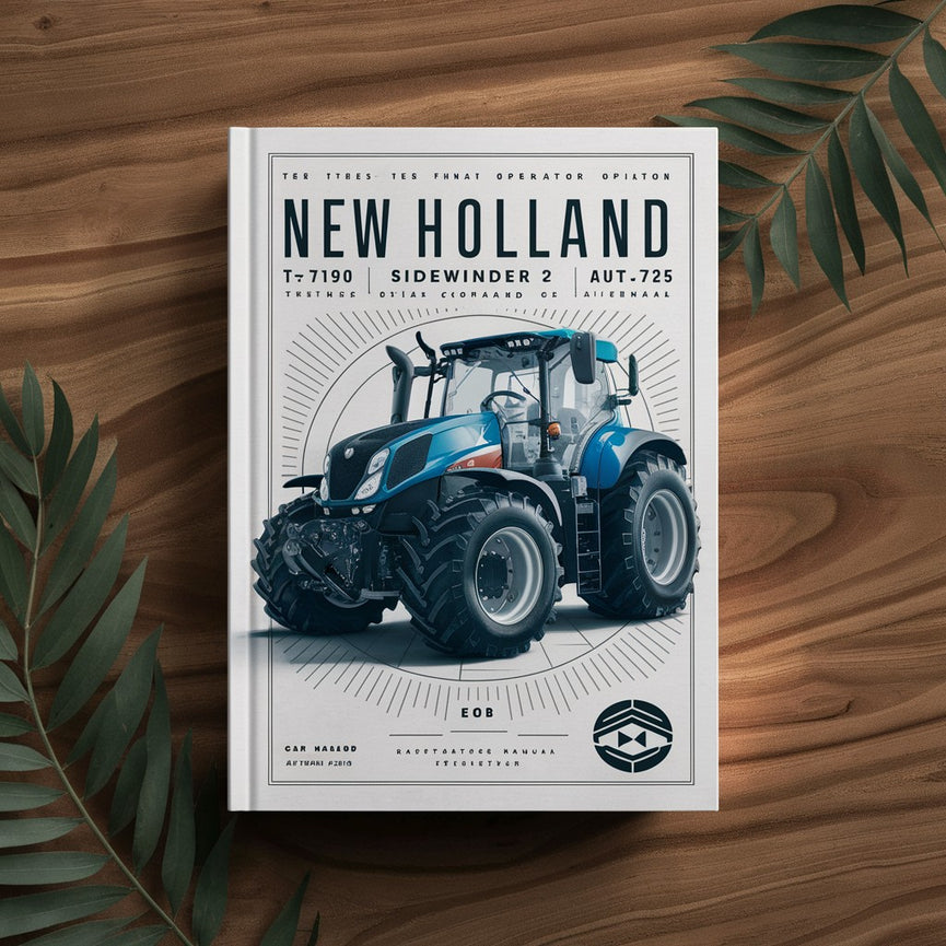 New Holland T7.175 T7.190 T7.210 T7.225 Tier 4B FINAL SIDEWINDER 2 Auto Command Tractor OperatorS Manual