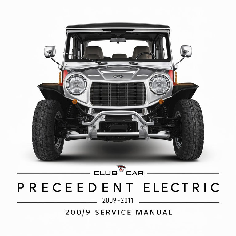 Club Car Precedent Electric 2009 2010 2011 Service Repair Manual