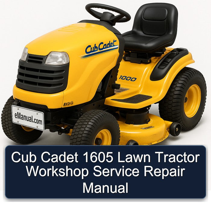 Cub Cadet 1605 Lawn Tractor Service Repair Workshop Manual PDF