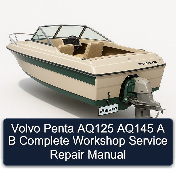 Volvo Penta AQ125 AQ145 B Service Repair Workshop Manual PDF