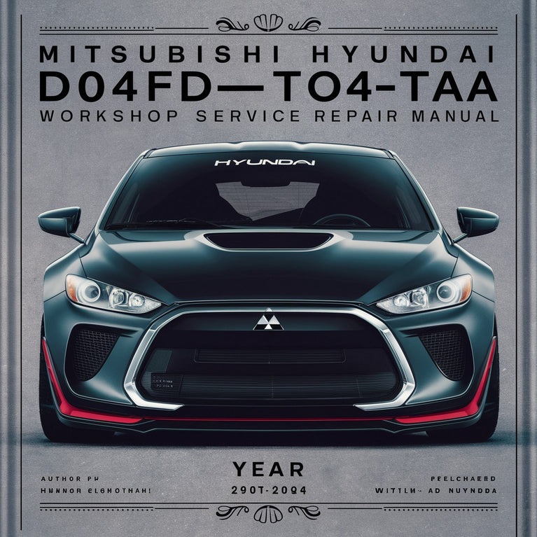 Mitsubishi Hyundai d04fd-taa Motor Werkstatthandbuch PDF herunterladen