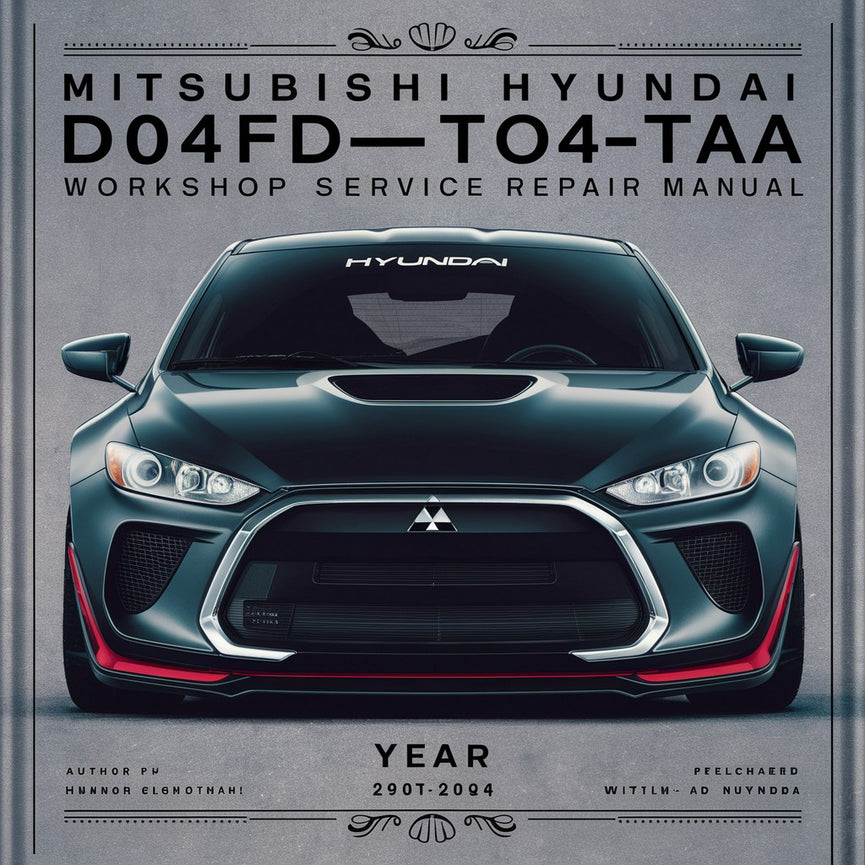 Mitsubishi Hyundai d04fd-taa engine Workshop Service Repair Manual