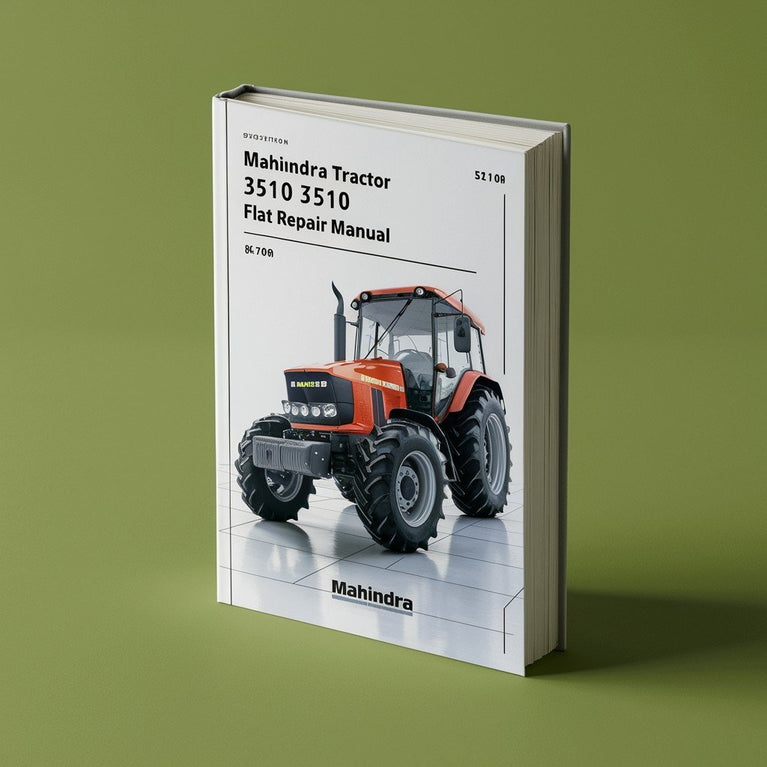 MAHINDRA Tractor 3510 3510HST FLAT Repair Manual PDF Download