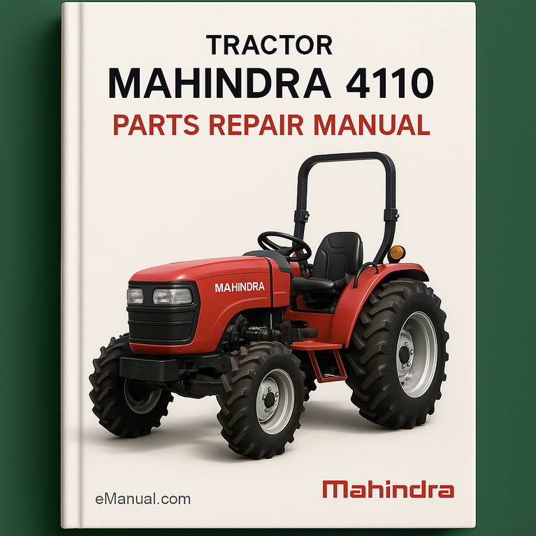 MAHINDRA Tractor 4110 Parts Repair Manual