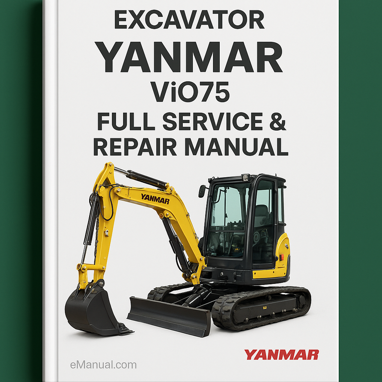 Yanmar Vio75 Vio-75 Excavator Full Service & Repair Manual