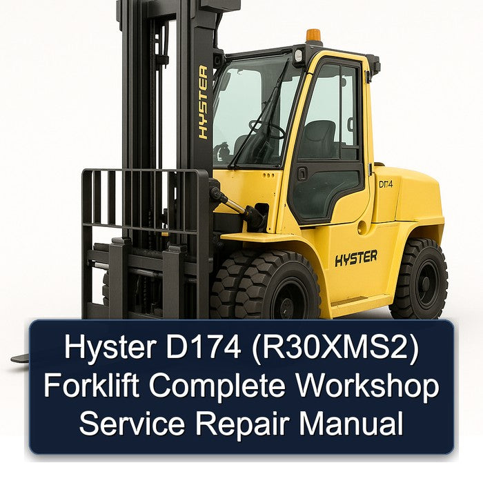 Hyster D174 (R30XMS2) Forklift Service Repair Workshop Manual PDF