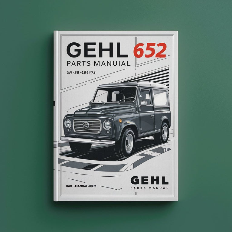 Gehl 652 parts Manual. s/n before AB00473