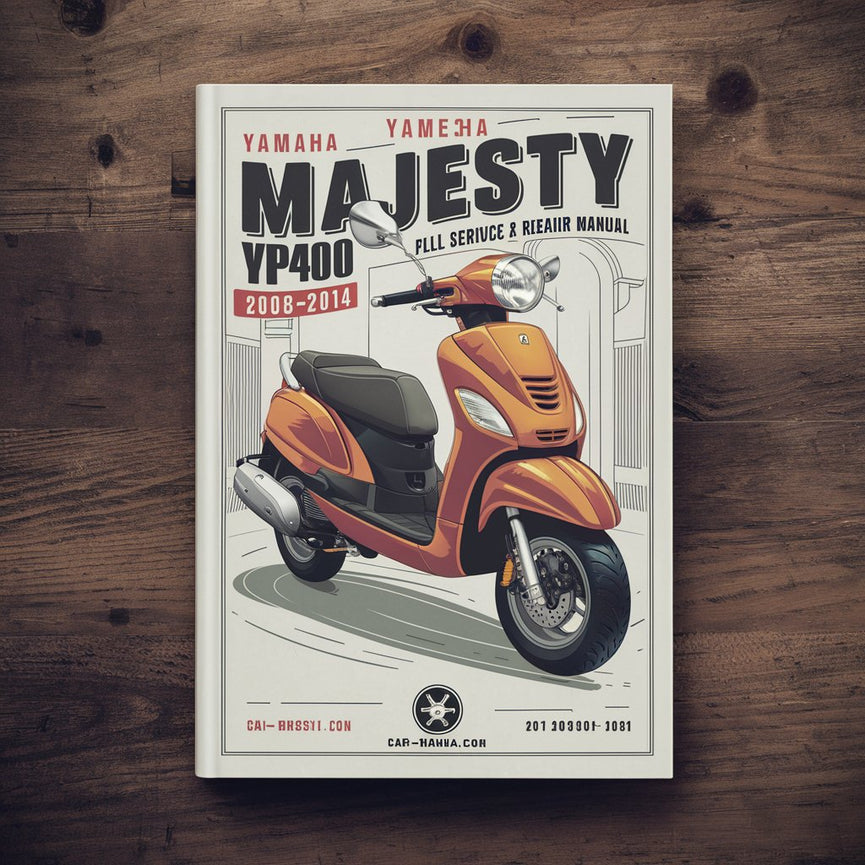 Yamaha Majesty YP400 Scooter 2008-2014 Manual completo de servicio y reparación Descargar PDF