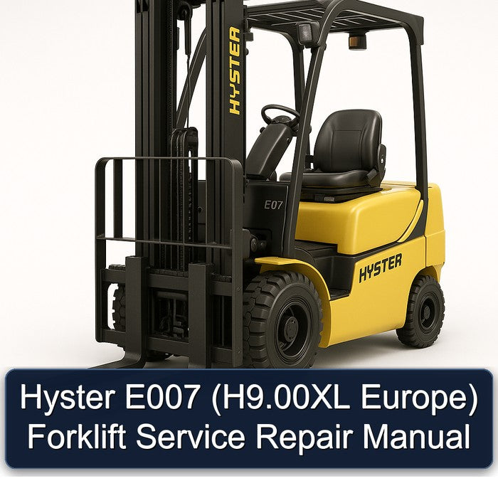 Hyster E007 (h9.00xl Europe) Forklift Service Repair Workshop Manual PDF