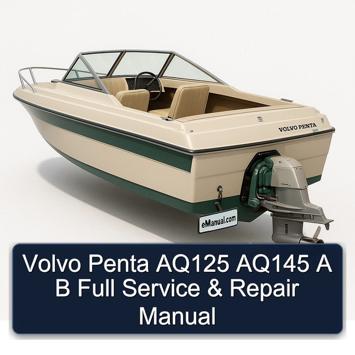 Volvo Penta AQ125 AQ145 B Service Repair Workshop Manual PDF