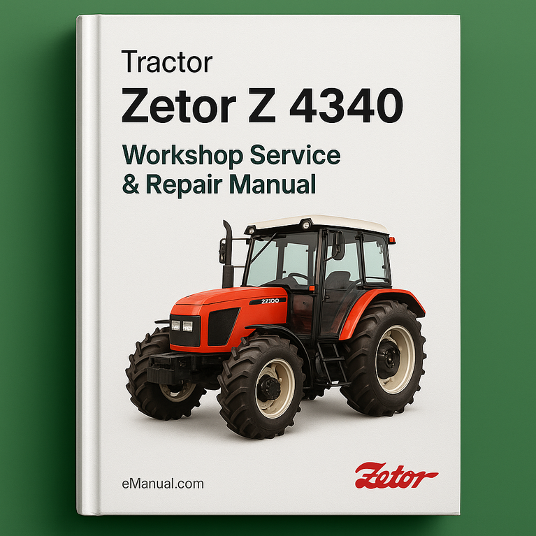Zetor Z 4340 tractor Workshop Service Repair Manual