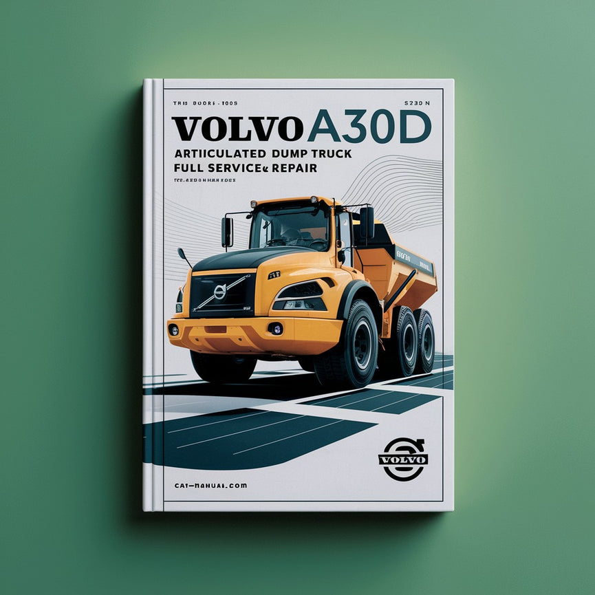 Manual completo de servicio y reparación del camión volquete articulado Volvo A30D Descargar PDF