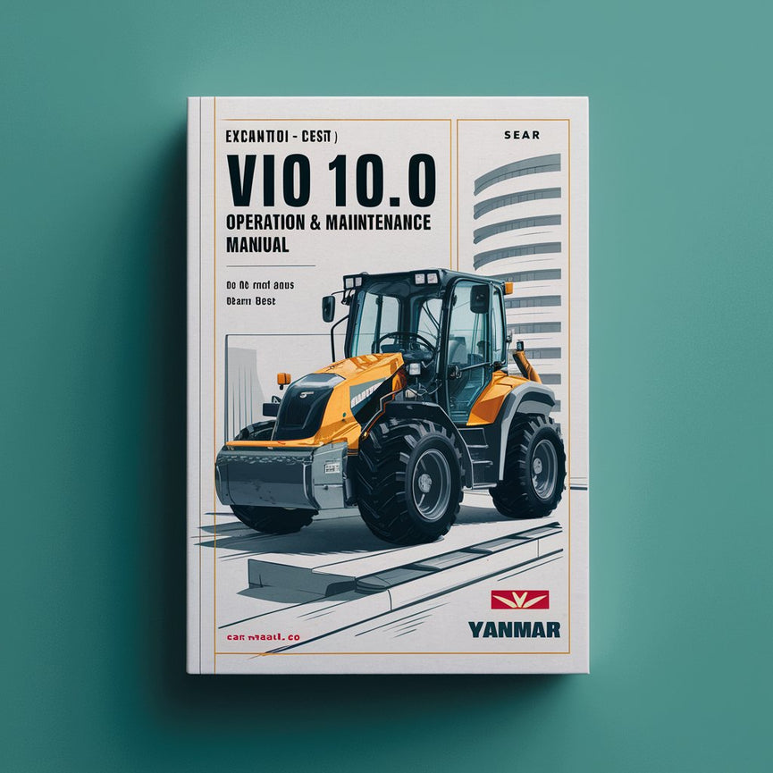 Manual de operación y mantenimiento de la excavadora Yanmar ViO 10.0 (EP) Descargar PDF