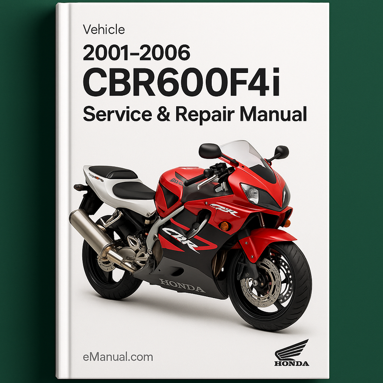 2001-2006 CBR600F4i Service Repair Manual (Highly Detailed FSM Preview)