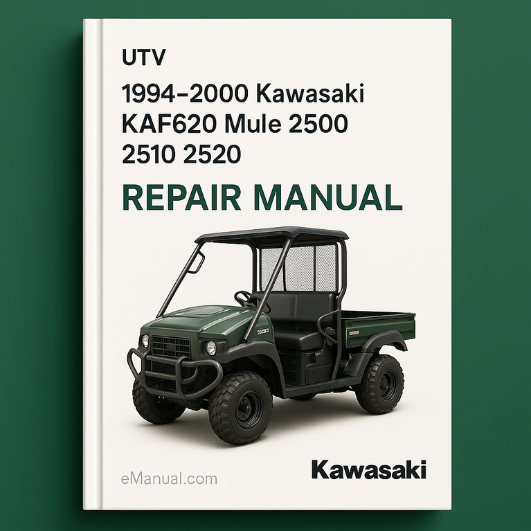 1994-2000 Kawasaki KAF620 Mule 2500 2510 2520 UTV Repair Manual