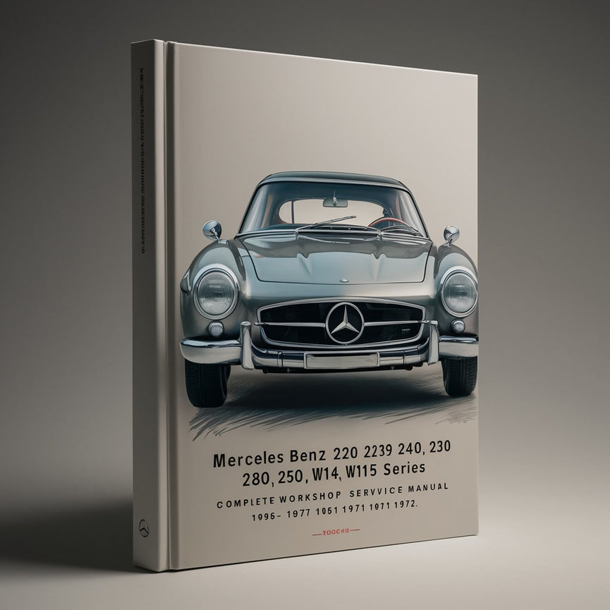 Mercedes Benz 220 230 240 250 280 300 W114 W115 Series Complete Workshop Service Repair Manual 1968 1969 1970 1971 1972