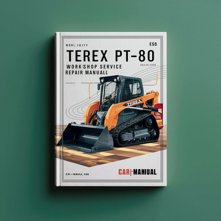 Manual de reparación del servicio de taller del cargador de cadenas Terex PT-80 Descargar PDF